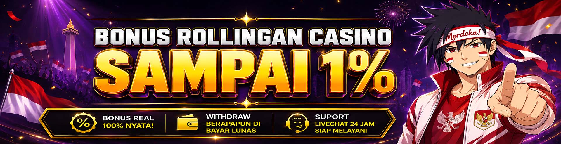 Bonus Casino 1%
